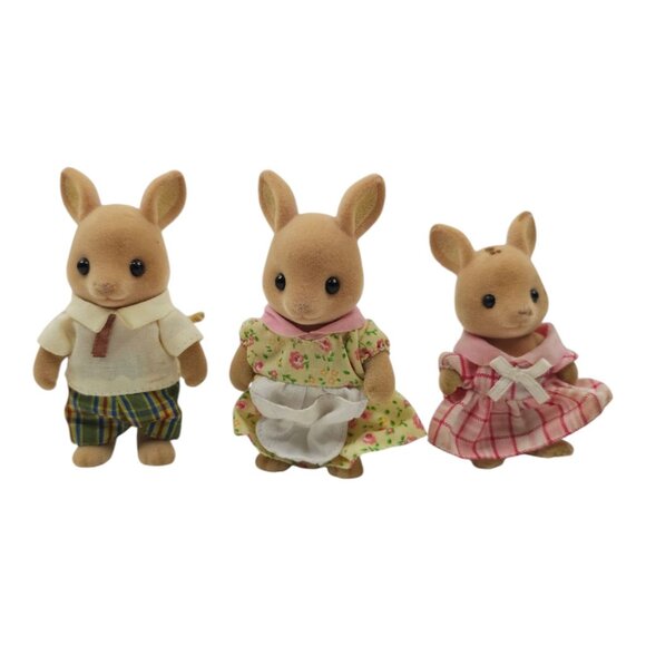 Epoch Calico Critters Kangaroo Family Sylvanian Families Miniature Figures Dolls - Picture 1 of 10
